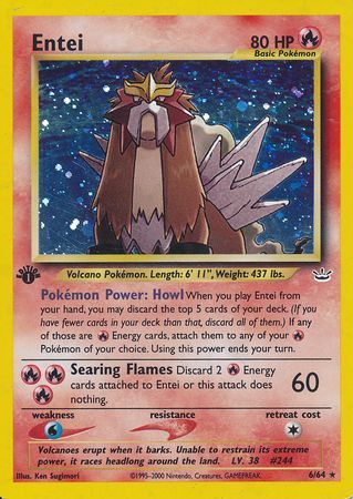 Entei - 6-64 - 1st Edition