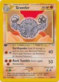 pokemon neo revelation 1st edition graveler 30 64 1st edition