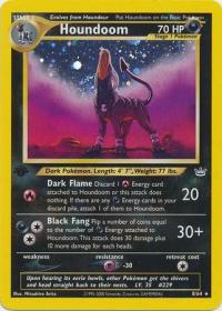 pokemon neo revelation 1st edition houndoom 8 64 1st edition