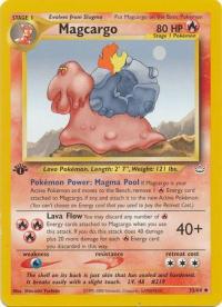 pokemon neo revelation 1st edition magcargo 33 64 1st edition