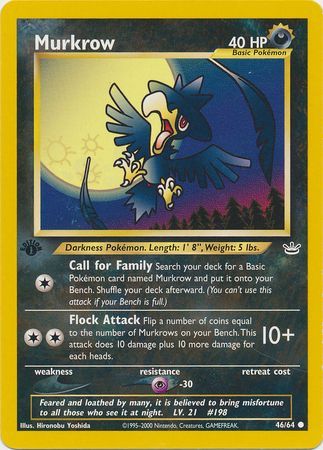 Murkrow - 46-64 - 1st Edition