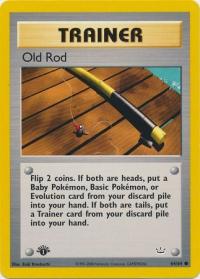 pokemon neo revelation 1st edition old rod 64 64 1st edition