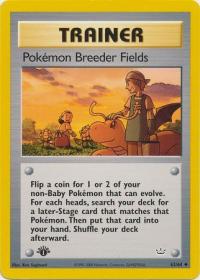 pokemon neo revelation 1st edition pokemon breeder fields 62 64 1st edition