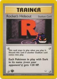 pokemon neo revelation 1st edition rocket s hideout 63 64 1st edition