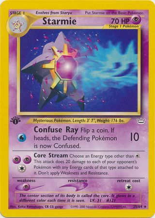 Starmie - 25-64 - 1st Edition