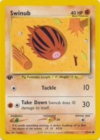 pokemon neo revelation 1st edition swinub 57 64 1st edition