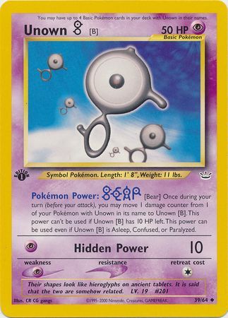 Unown B - 39-64 - 1st Edition