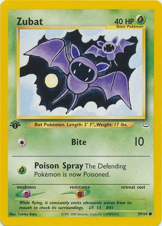 Zubat - 59-64 - 1st Edition