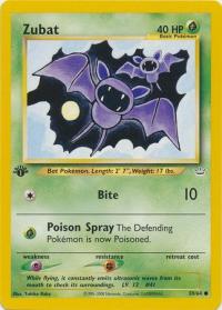 pokemon neo revelation 1st edition zubat 59 64 1st edition