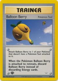 pokemon neo revelation 1st edition balloon berry 60 64 1st edition