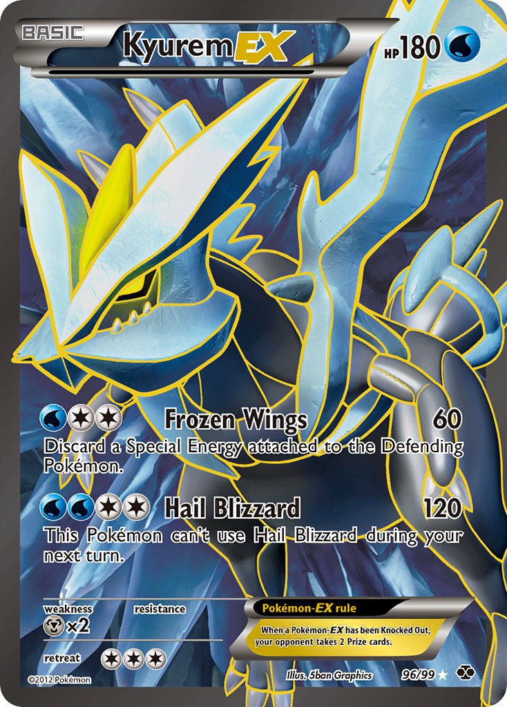 Kyurem EX Full Art 96-99