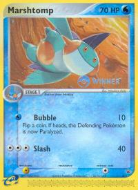 pokemon nintendo promos marshtomp 011 winner oversized promo