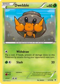 pokemon noble victories dwebble 6 101