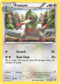 pokemon noble victories fraxure 87 101