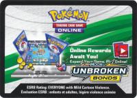 pokemon junk sm unbroken bonds online code card