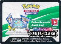 pokemon online tcg codes sword shield rebel clash ptcgo code card