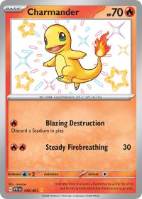 pokemon paldean fates charmander 109 091 shiny