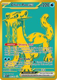 pokemon paldean fates chien pao ex 242 091 gold secret rare