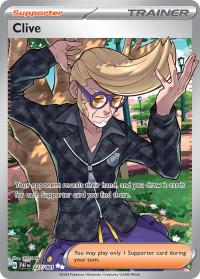 pokemon paldean fates clive 227 091 illustration rare