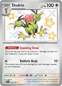 pokemon paldean fates dodrio 200 091 shiny