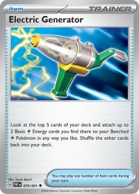 pokemon paldean fates electric generator 079 091