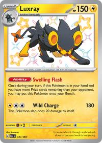 pokemon paldean fates luxray 137 091 shiny