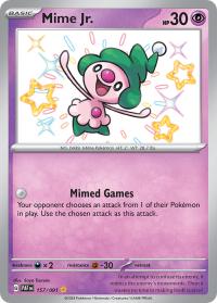 pokemon paldean fates mime jr 157 091 shiny