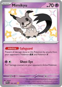 pokemon paldean fates mimikyu 160 091 shiny