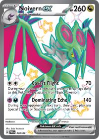 pokemon paldean fates noivern ex 220 091 shiny