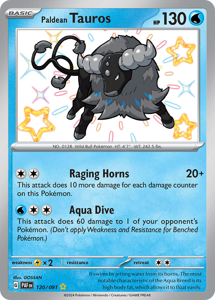 Paldean Tauros - 120-091 - Shiny