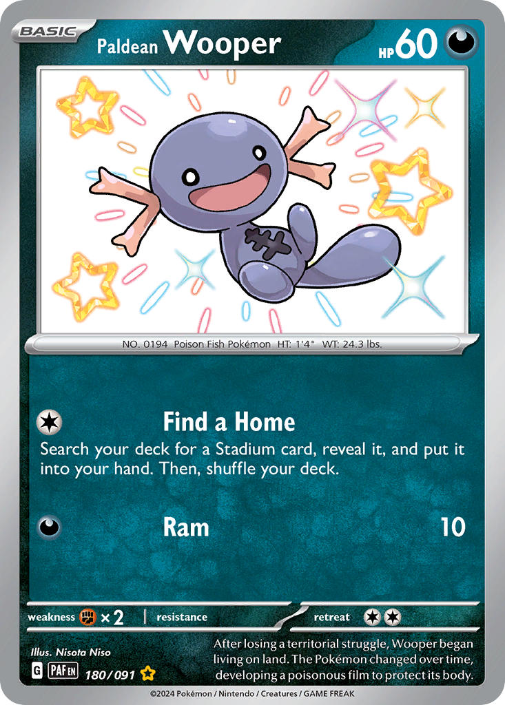 Paldean Wooper - 180-091 - Shiny