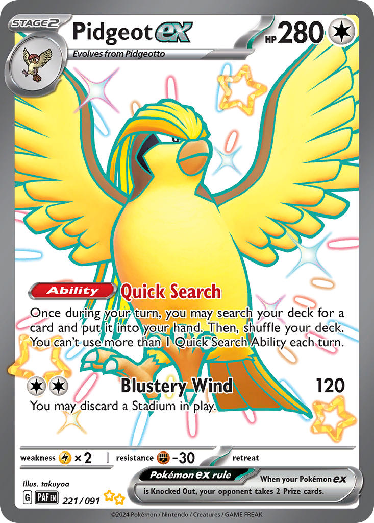 Pidgeot EX - 221-091 - Shiny