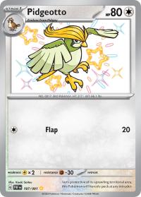 pokemon paldean fates pidgeotto 197 091 shiny