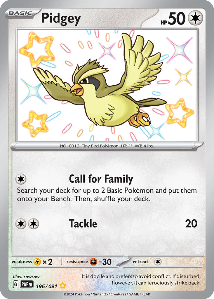 Pidgey - 196-091 - Shiny