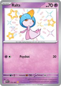 pokemon paldean fates ralts 153 091 shiny