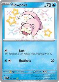 pokemon paldean fates slowpoke 116 091 shiny