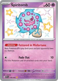 pokemon paldean fates spiritomb 158 091 shiny