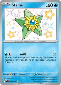 pokemon paldean fates staryu 118 091 shiny