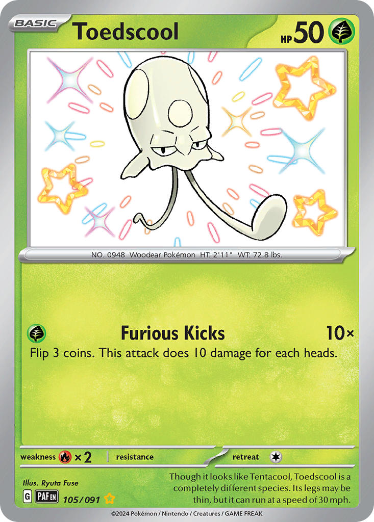 Toedscool - 105-091 - Shiny