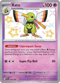 pokemon paldean fates xatu 152 091 shiny