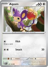 pokemon paradox rift preorder aipom 145 182