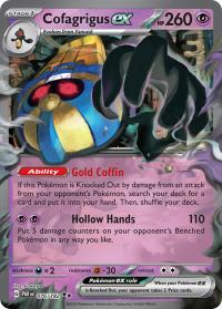 pokemon paradox rift preorder cofagrigus ex 076 182