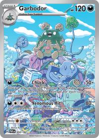 pokemon paradox rift preorder garbodor 204 182 illustration rare