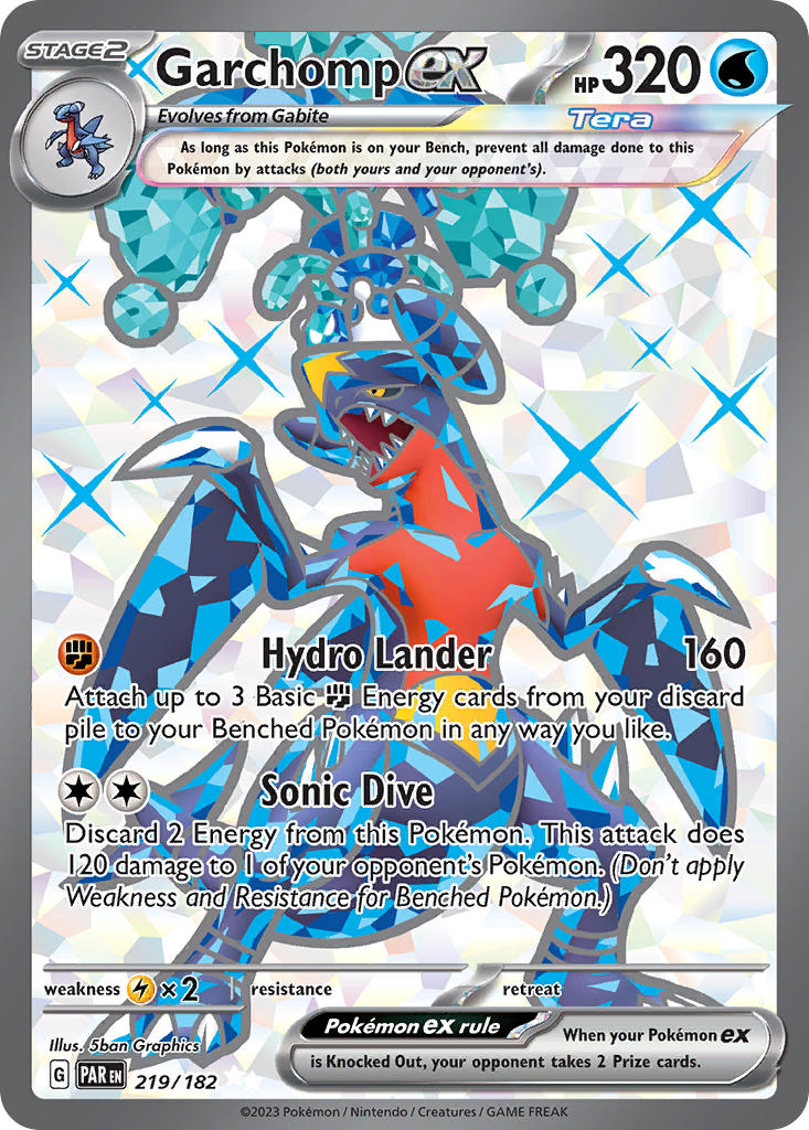 Garchomp EX - 219-182 - FULL ART