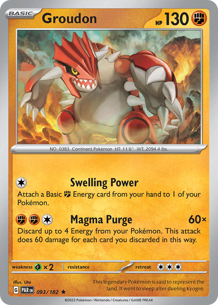 Groudon - 093-182 (RH)