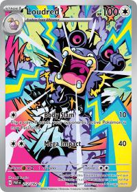 pokemon paradox rift preorder loudred 212 182 illustration rare