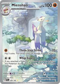 pokemon paradox rift preorder mienshao 200 182 illustration rare