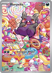 pokemon paradox rift preorder morpeko 206 182 illustration rare