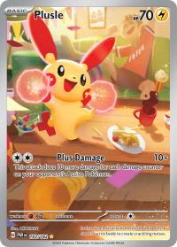 pokemon paradox rift preorder plusle 193 182 illustration rare