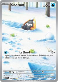 pokemon paradox rift preorder snorunt 188 182 illustration rare